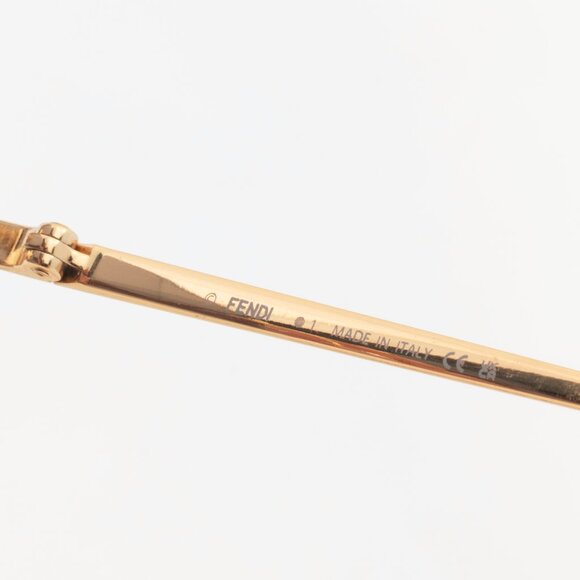 Fendi First FE4082US Gold-Tone FF-Crystal Square Sunglasses - Picture 9 of 10